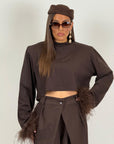 Maglia KALA con piume