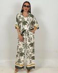 Cordset EKIN - Completo blusa e pantalone a fantasia