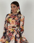 Abito FLORINDA - Abito lungo a fantasia - COLLEZIONE CHIC