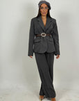 Tailleur KADRIE - Completo gessato giacca e pantalone