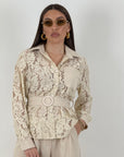 Cordset LOKA - Completo camicia in pizzo e pantalone
