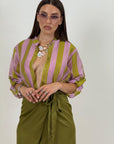 Camicia a righe LILLA&VERDE