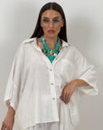 Cordset JOSEPHINE - Completo camicia e pantalone 55%lino e 45%cotone