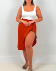 CURVY GONNA IN SATIN