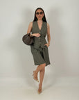 Cordset DOMINIQUE - Completo gilet e bermuda