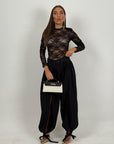 Cordset PENELOPE - Completo maglia in pizzo e pantalone
