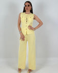 Cordset AMS - completo maglietta bottoni dorati e pantalone