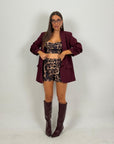 Cordset LEOPARD - Completo top e pantaloncino