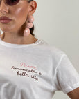 T-shirt in cotone PAREO, LIMONCELLO E BELLA VITA