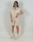 Cordset LILY - Completo giacca corta e pantaloncino