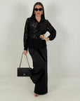 Cordset LOKA - Completo camicia in pizzo e pantalone
