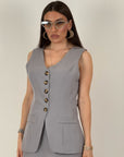 Cordset ALINA - Completo top e gonna lunga