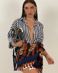 Camicia a righe BLU