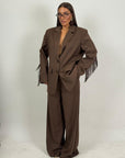 Tailleur ANGEL - Completo giacca con frangia e pantalone
