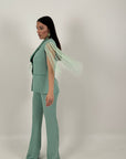 Tailleur MOIRA - Tailleur sartoriale giacca con frange e pantalone
