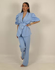 Tailleur FABRY - completo giacca con cintura e pantalone