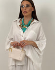 Cordset JOSEPHINE - Completo camicia e pantalone 55%lino e 45%cotone
