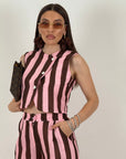 Cordset POGGY - Completo gilet corto e pantalone
