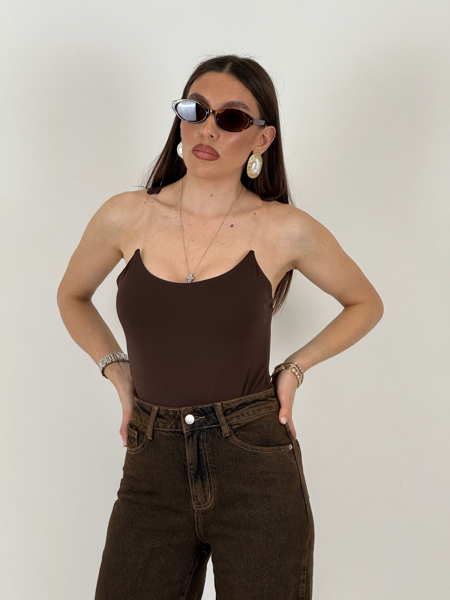 SALDO Top KITTY - Top con bretella invisibile