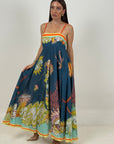 Abito ALTA MAREA - abito fantasia marina con conchiglie e coralli - collezione chic