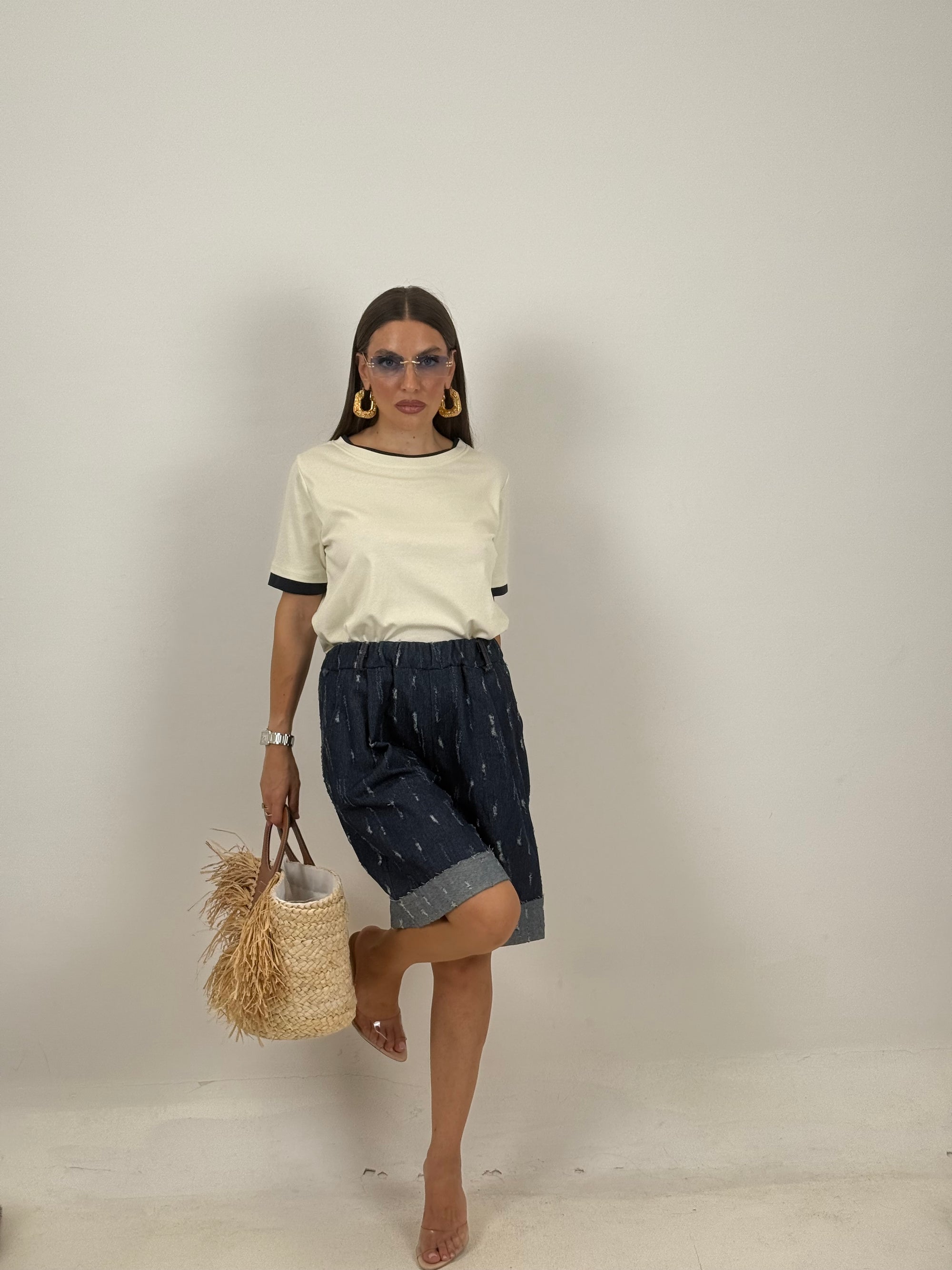 Saldo Bermuda di jeans