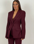 Tailleur DRAMMATIX - tailleur giacca strutturata con spalline e pantaloni a zampa