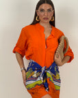 Gonna pareo Blu&Orange