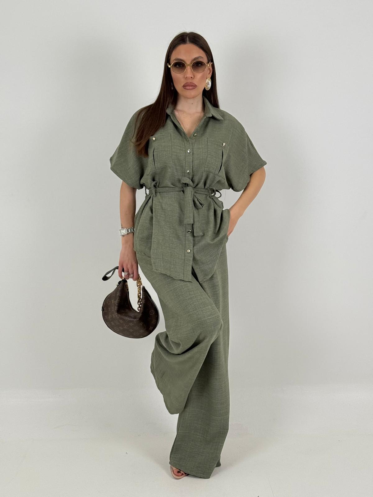 Cordset BAMBI - Completo camicia manica corta con cintura e pantalone