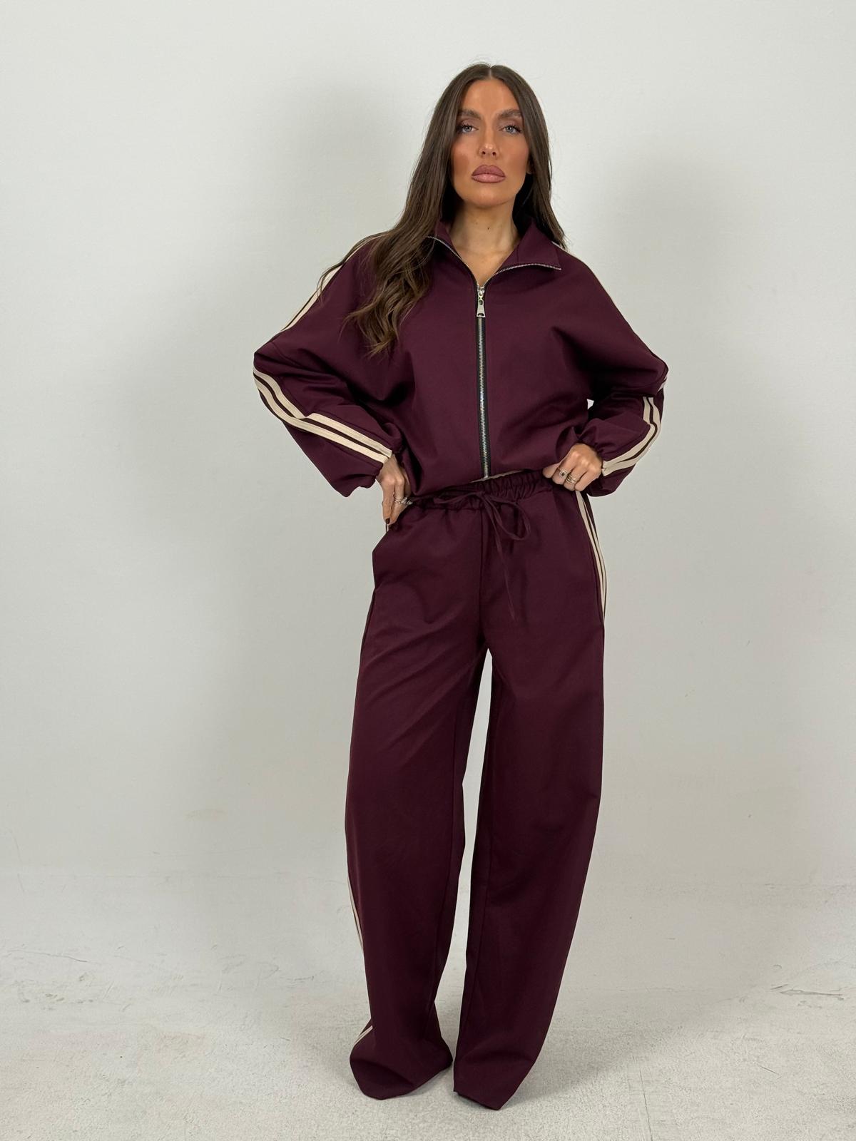 Tuta BEATRICE - Completo felpa con zip e pantalone