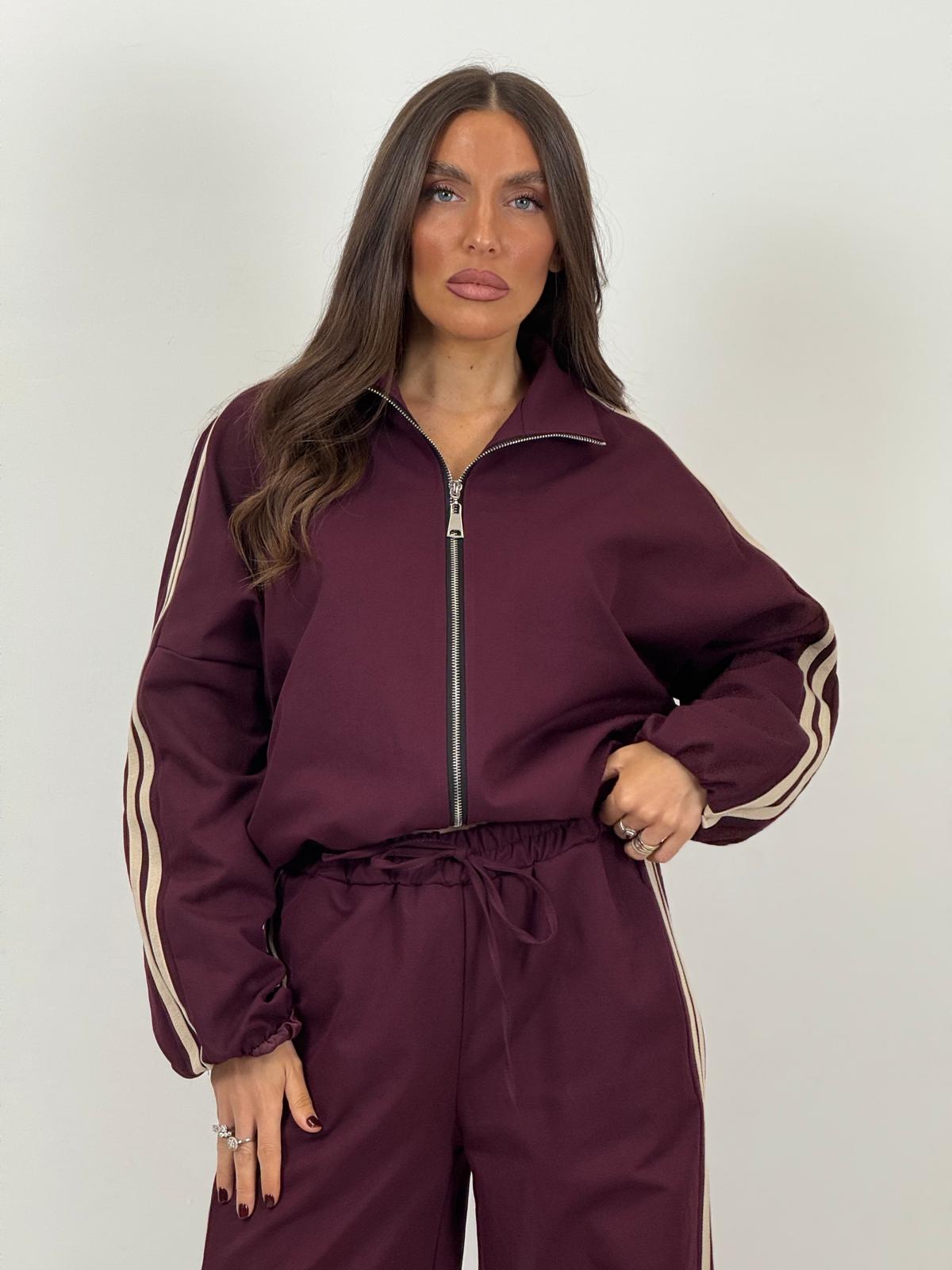 Tuta BEATRICE - Completo felpa con zip e pantalone