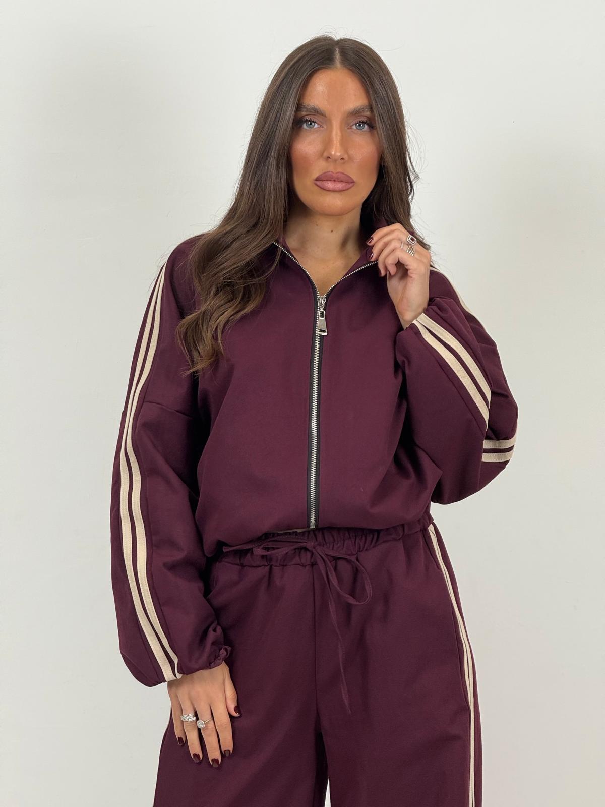 Tuta BEATRICE - Completo felpa con zip e pantalone