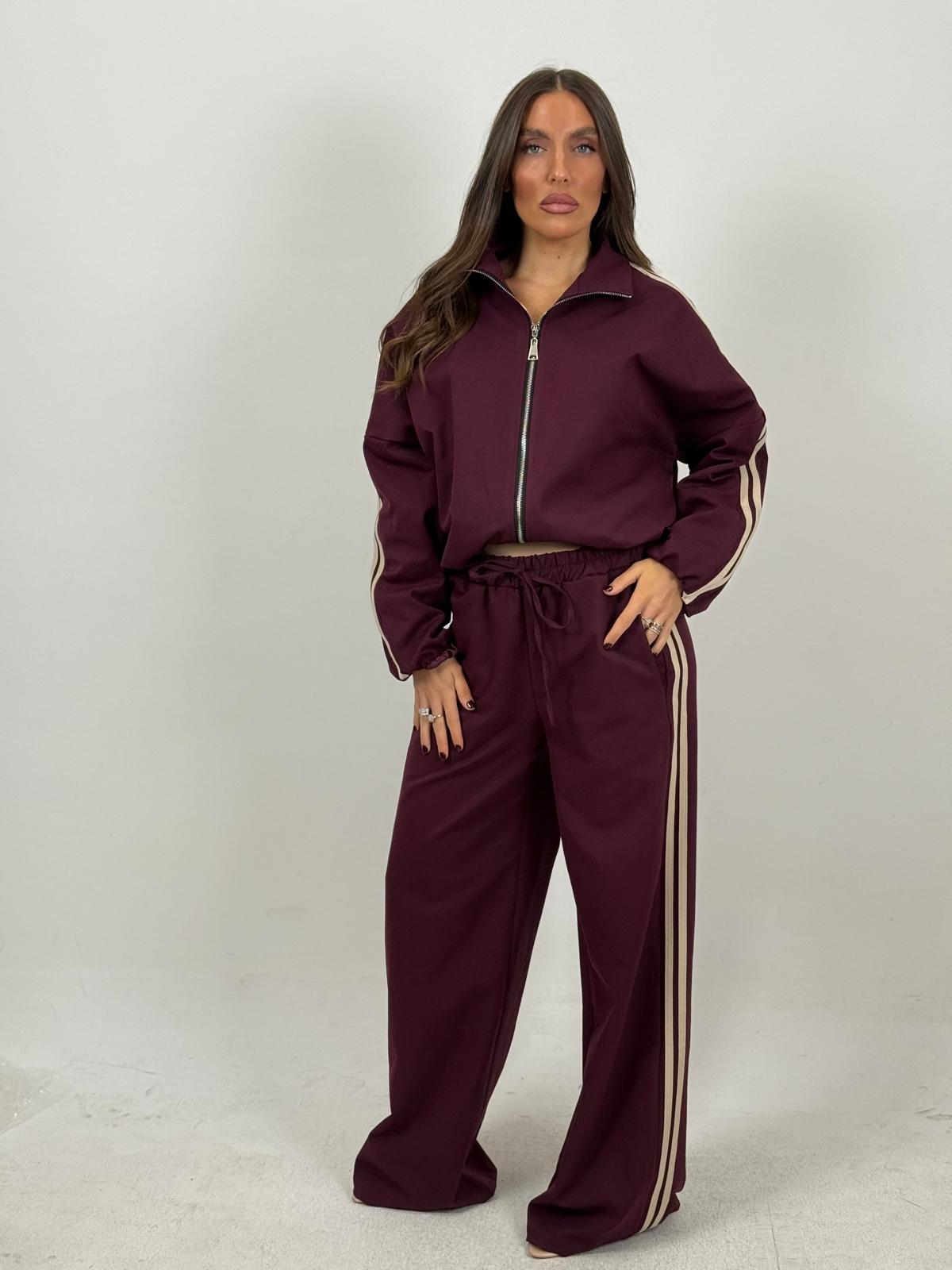 Tuta BEATRICE - Completo felpa con zip e pantalone