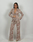 Tailleur IDA - Completo giacca e pantalone interamente in pizzo