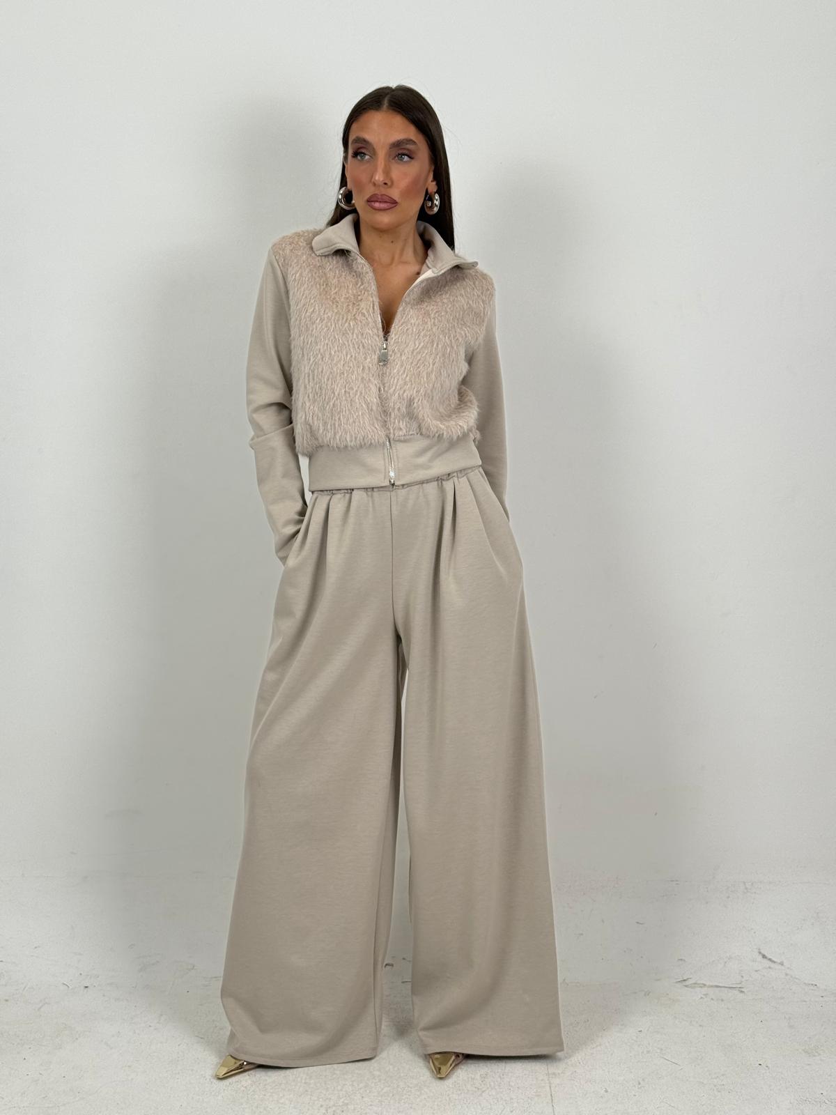 Tuta ALBERTINA - Completo felpa con zip e pantalone