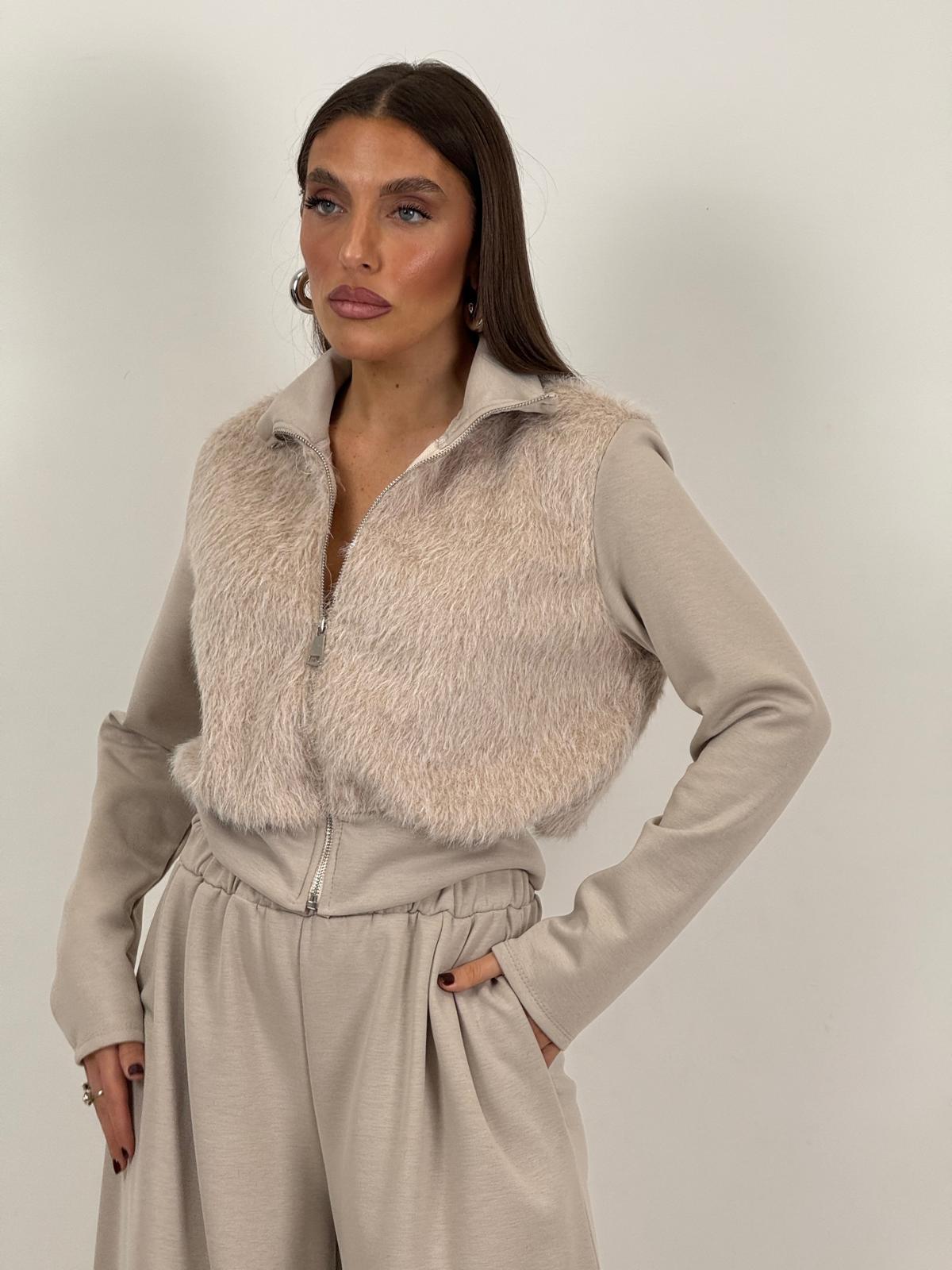 Tuta ALBERTINA - Completo felpa con zip e pantalone