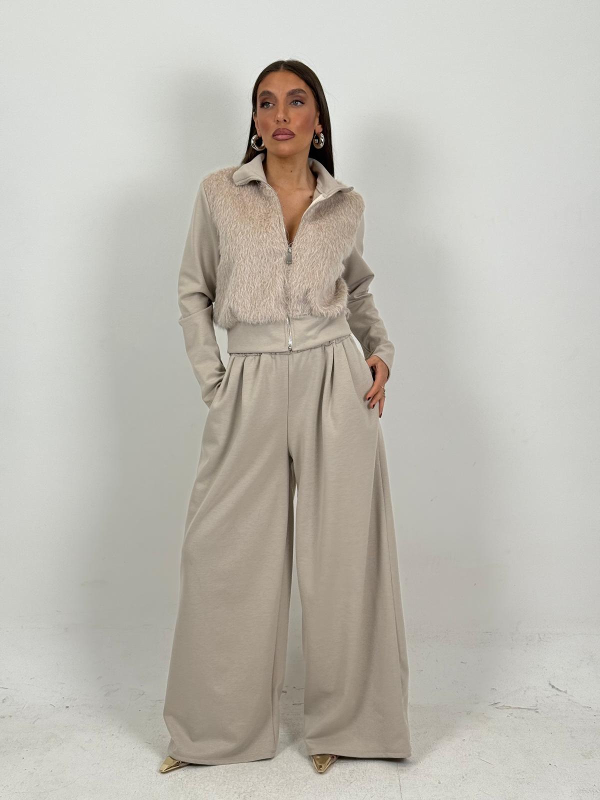Tuta ALBERTINA - Completo felpa con zip e pantalone