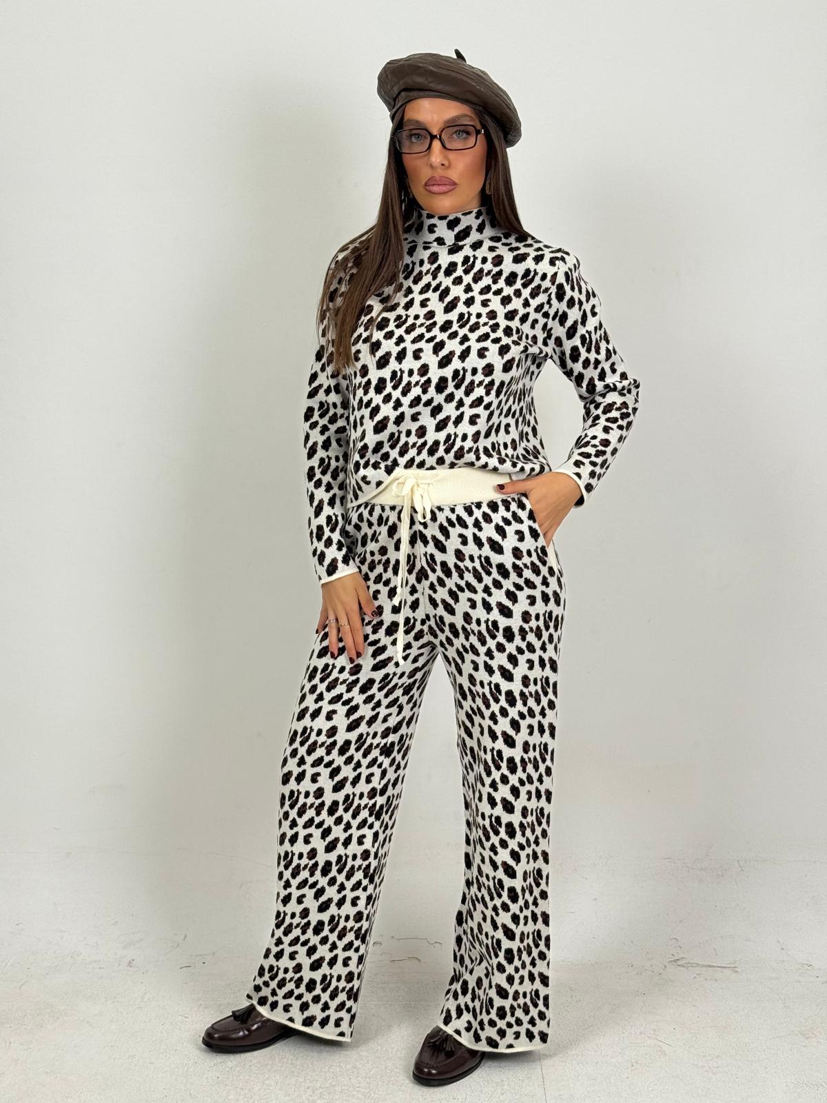 Tuta DALMATA - Completo blusa collo alto e pantalone