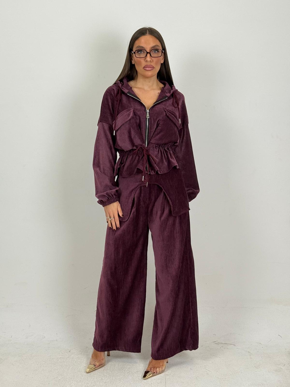 Tuta COLLEEN - Completo felpa con zip e pantalone