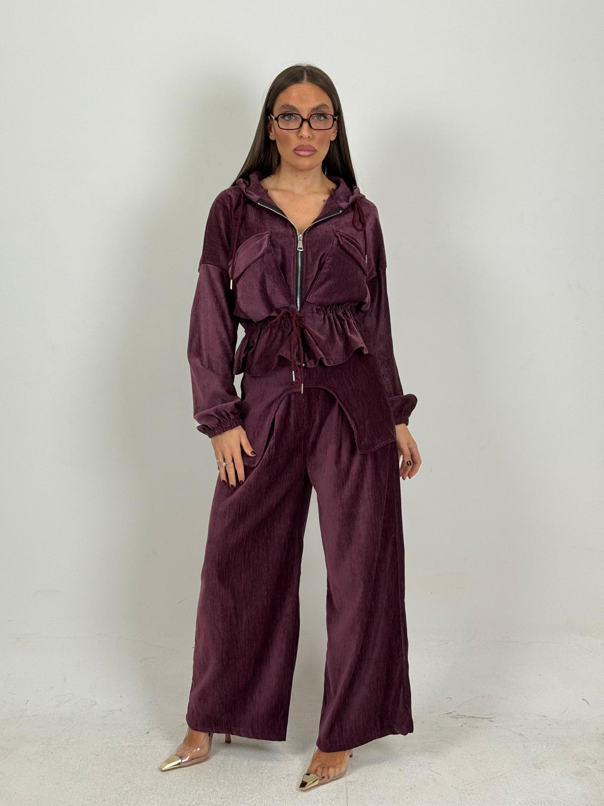 Tuta COLLEEN - Completo felpa con zip e pantalone