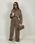 Tuta PIPER - Completo blusa corta e pantalone