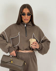 Tuta PIPER - Completo blusa corta e pantalone