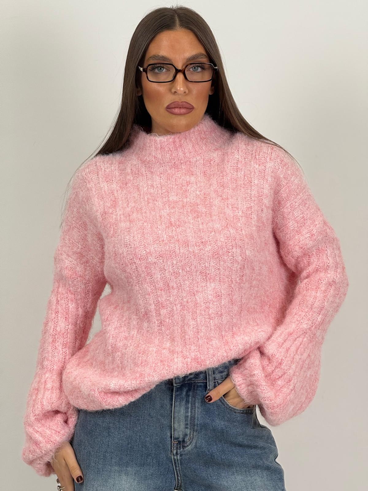Saldo MAGLIONE PINK MEZZO COLLO