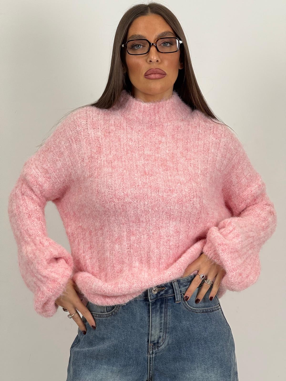 Saldo MAGLIONE PINK MEZZO COLLO