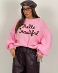 Saldo MAGLIA HELLO BEAUTIFUL pink
