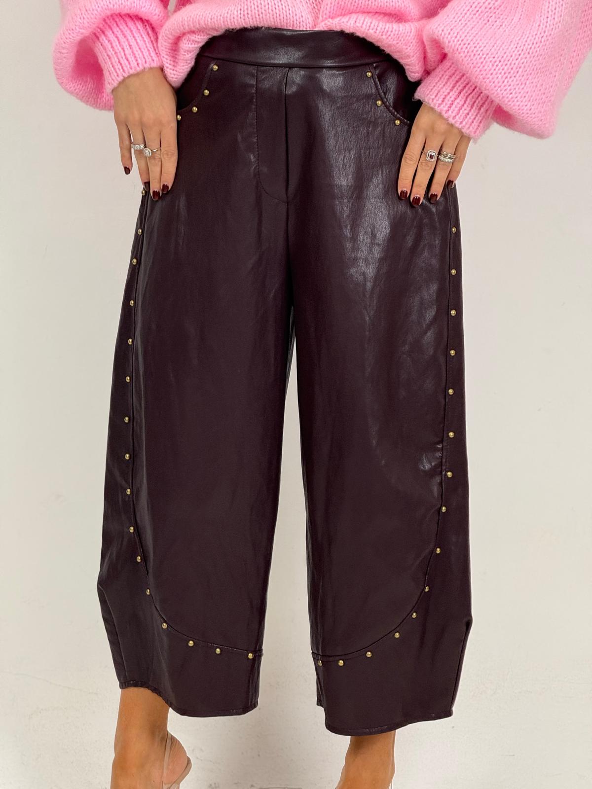 Pantalone MALIKA in ecopelle