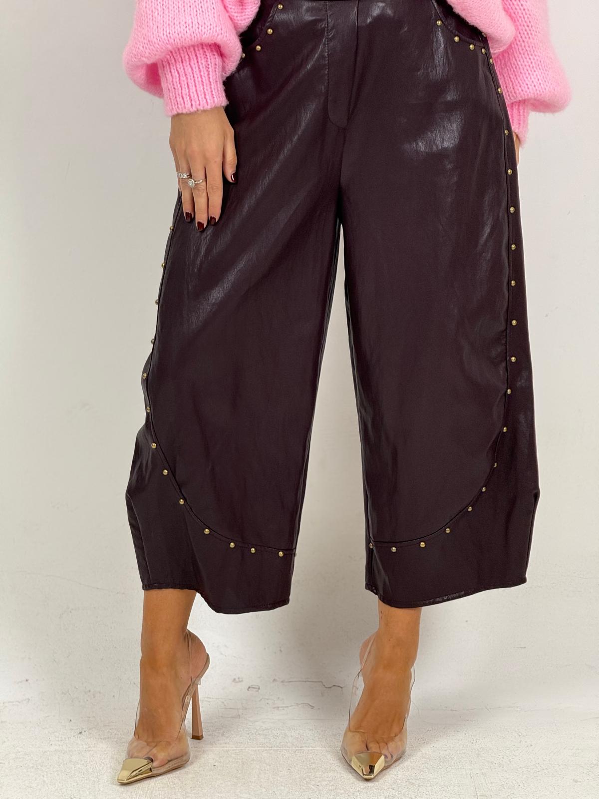 Pantalone MALIKA in ecopelle