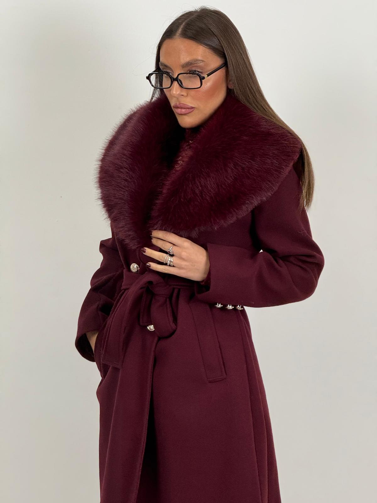 Cappotto GIOVY con pelliccia
