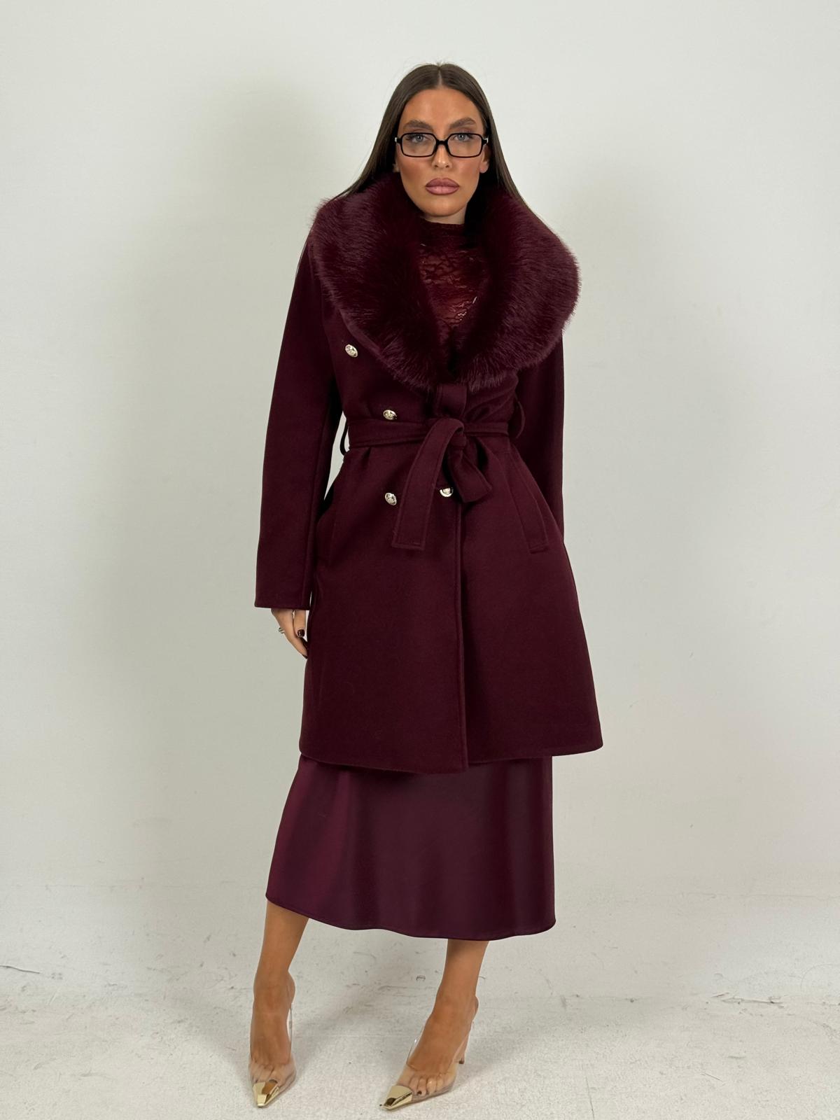 Cappotto GIOVY con pelliccia