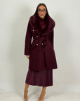 Cappotto GIOVY con pelliccia