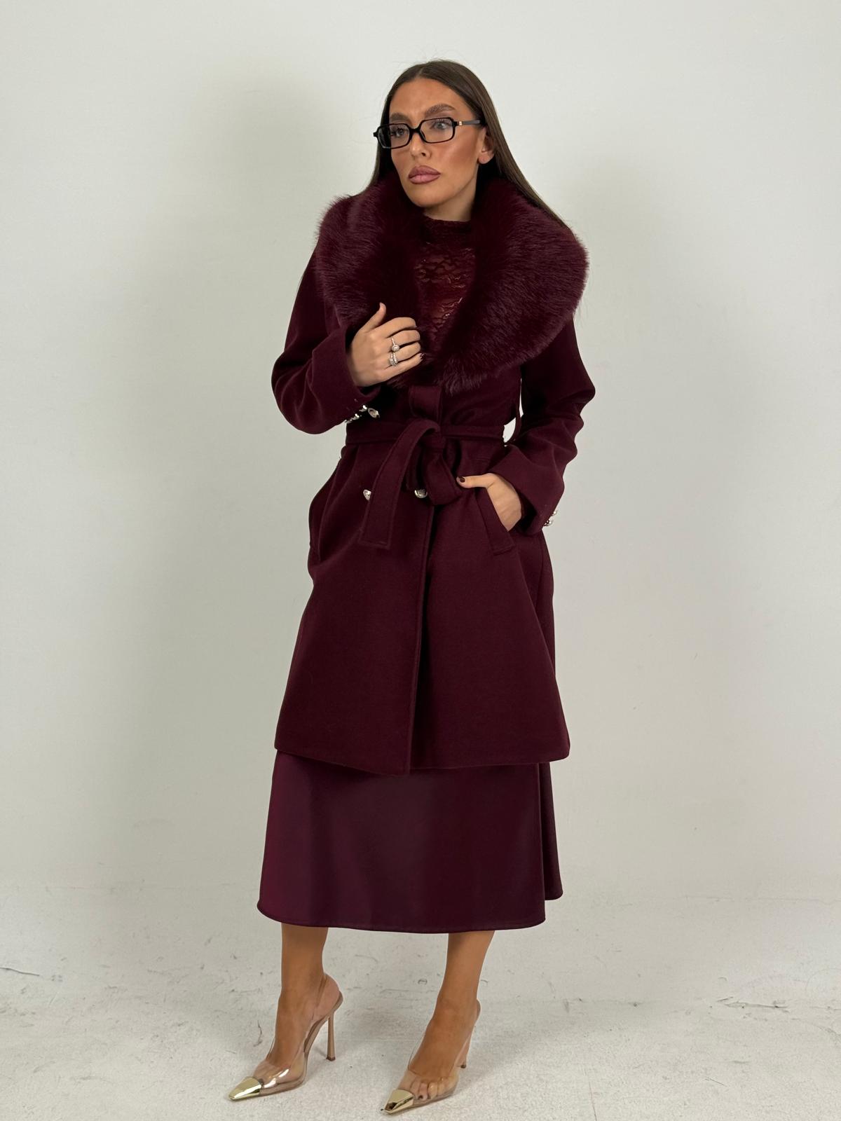 Cappotto GIOVY con pelliccia